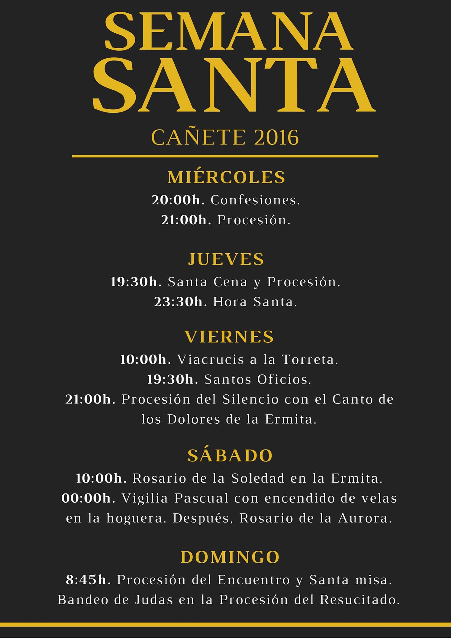 Semana Santa en Cañete 2016 Cañete